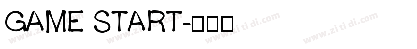 GAME START字体转换